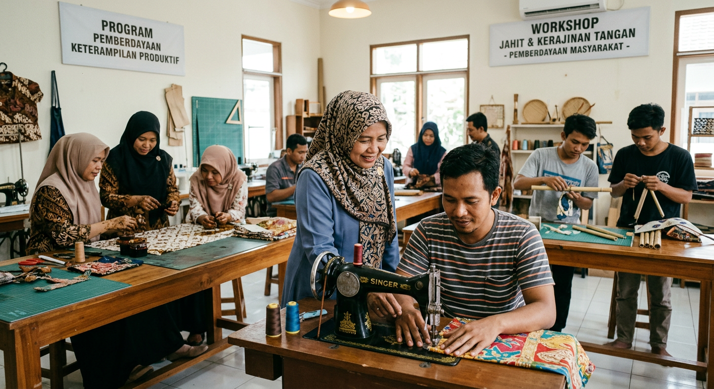 LIVESGP 2D Berdaya - Program pemberdayaan masyarakat dan peningkatan keterampilan produktif.